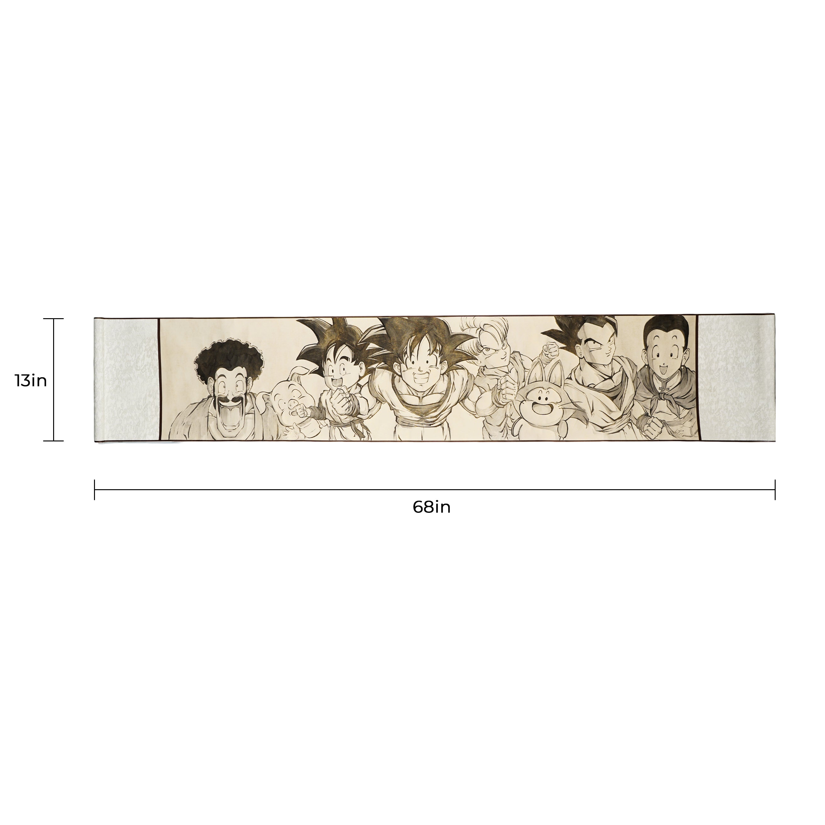 Hand-Drawn Original Painting Anime Scroll 13X68 In