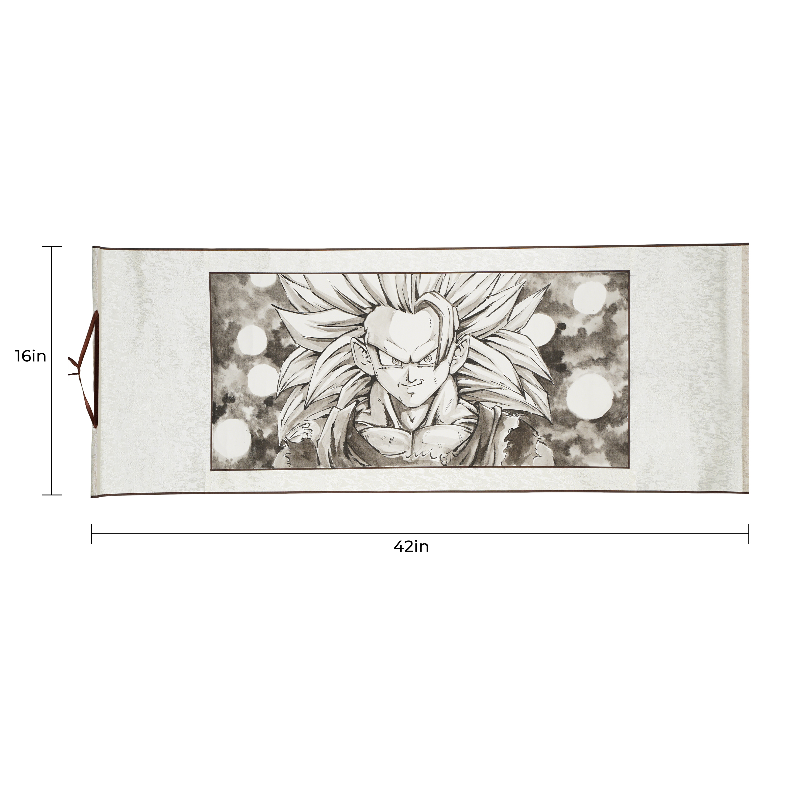 Hand-Drawn Original Painting Anime Scroll 16X42 In