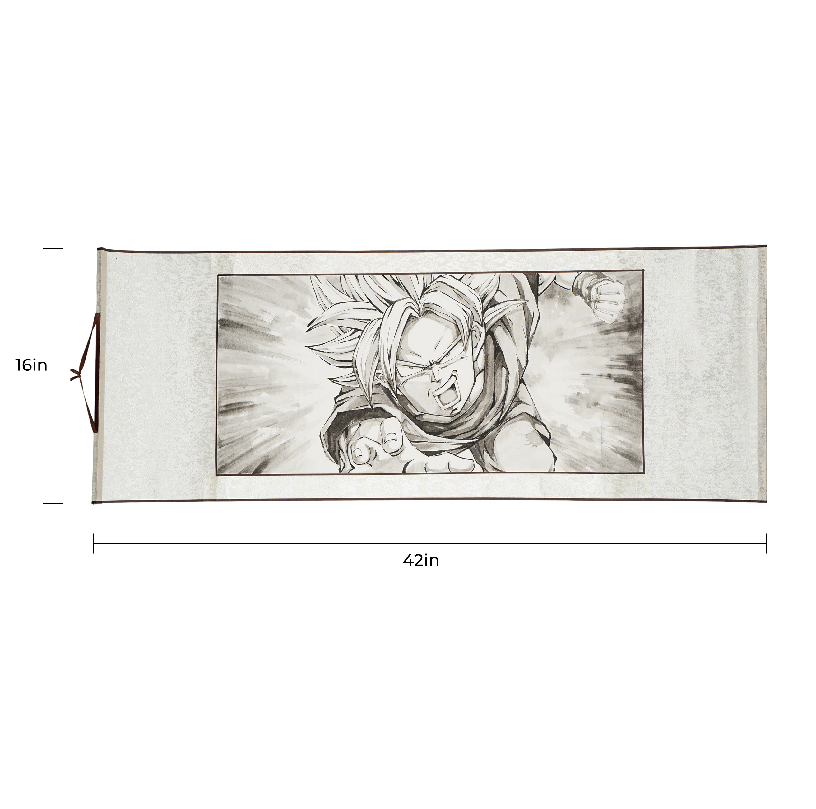 Hand-Drawn Original Painting Anime Scroll 16X42 In