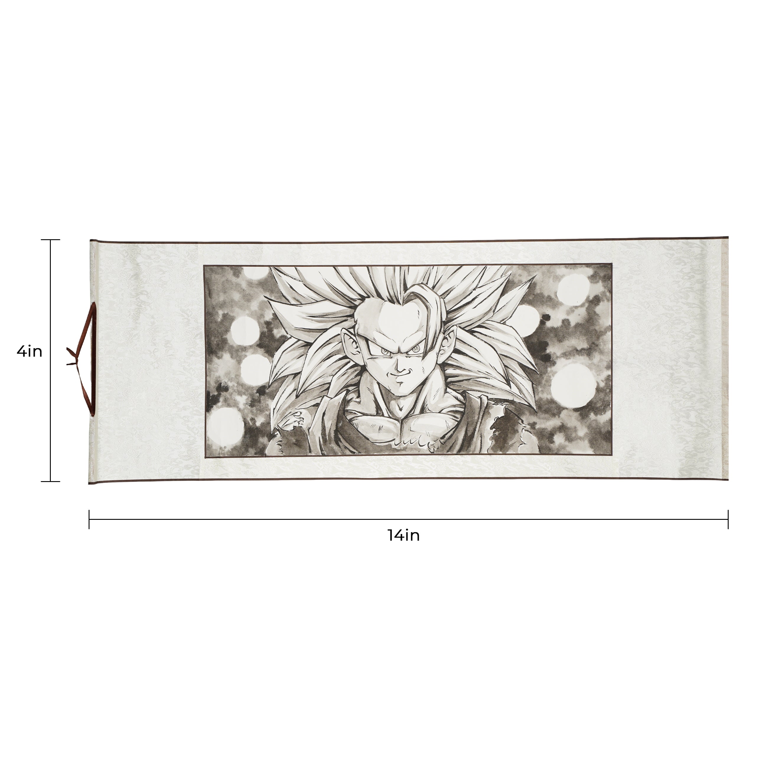 Hand-Drawn Original Painting Anime Scroll 4X14 In